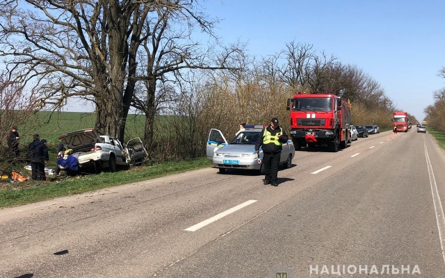 В Лиманском районе легковушка врезалась в дерево: двое погибло (ФОТО) Фото № 2 В Лиманском районе легковушка врезалась в дерево: двое погибло (ФОТО) Фото № 2