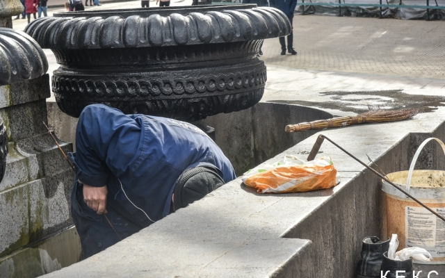 Фонтан у памятника Пушкину готовят к запуску (ФОТО) Фото № 0 Фонтан у памятника Пушкину готовят к запуску (ФОТО) Фото № 0