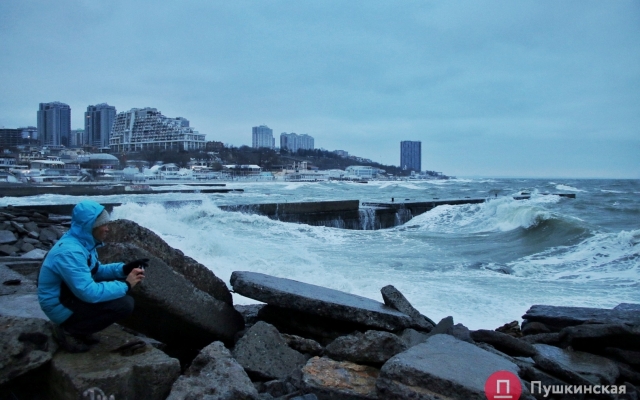 Как штормило море в Одессе Фото № 1 Как штормило море в Одессе Фото № 1