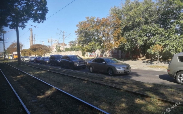 Часть Одессы стоит в пробках Фото № 0 Часть Одессы стоит в пробках Фото № 0
