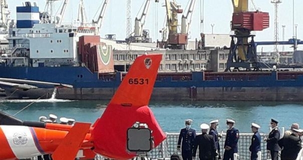 В Одесском порту перекрыли часть причала, у которого пришвартован корабль США Фото № 0 В Одесском порту перекрыли часть причала, у которого пришвартован корабль США Фото № 0