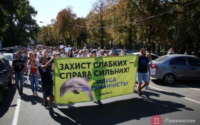 В Одессе прошел марш за права животных Фото № 0 В Одессе прошел марш за права животных Фото № 0