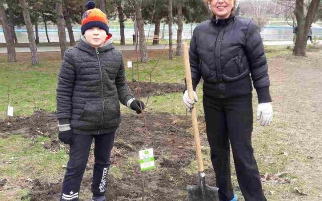 В парке Победа одесситы посадили сегодня 110 деревьев Фото № 4 В парке Победа одесситы посадили сегодня 110 деревьев Фото № 4