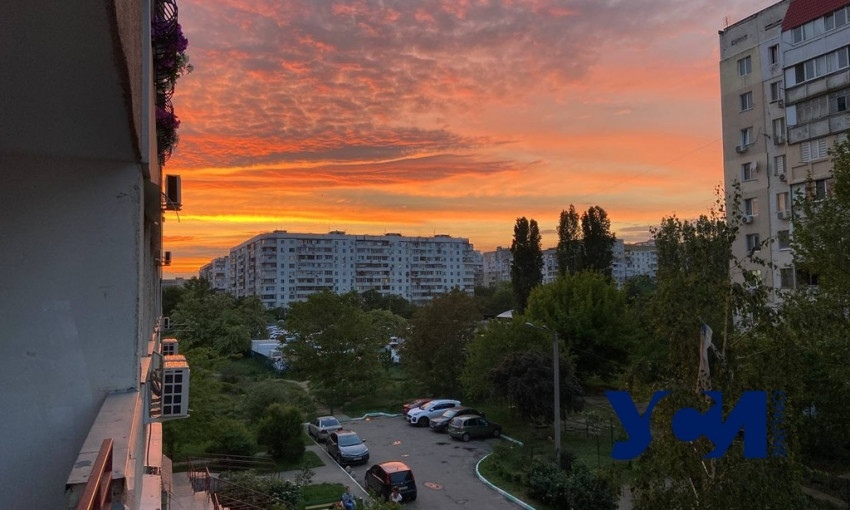 В Одессе наблюдали прекрасный закат  