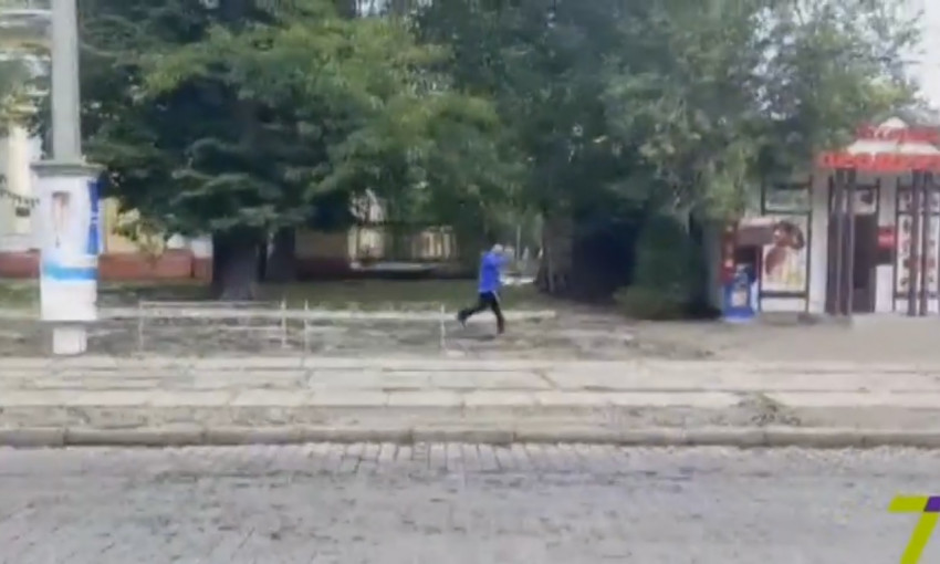 В Одессе задержали окровавленного мужчину с ножом