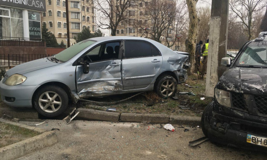 Столкновение четырёх автомобилей в Одессе