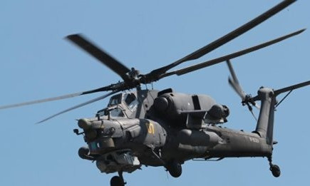 У границы Украины заметили группу боевых вертолетов РФ