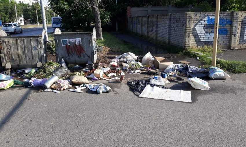 Кучи мусора заполнили Люстдорфскую дорогу (ФОТО)