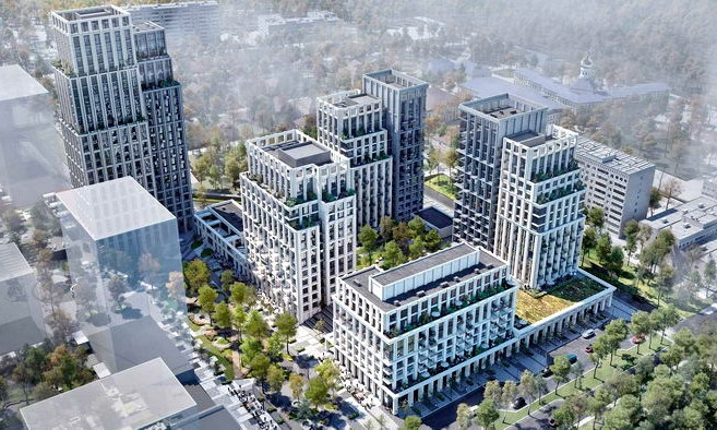 На Французском бульваре строят новые высотки – здания вырастут больше, чем ожидалось