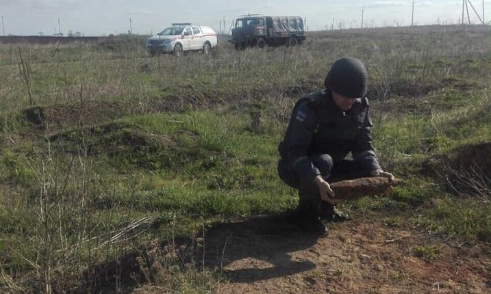 В Одесской области обнаружили артснаряд времён ВМВ