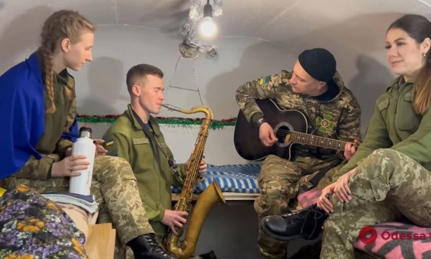 Одесские пограничники исполнили "Щедрик"