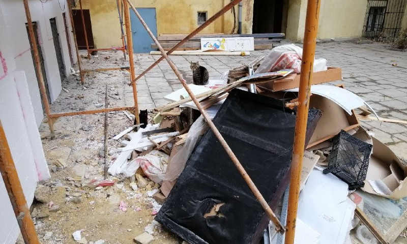 Реконструкция дома на Старопортофранковской идёт уже четвёртый год