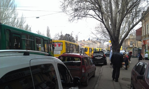 Ситуация на дорогах Одессы 18 января