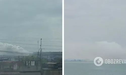 Огромные клубы дыма над Крымским мостом россияне объяснили "учениями"