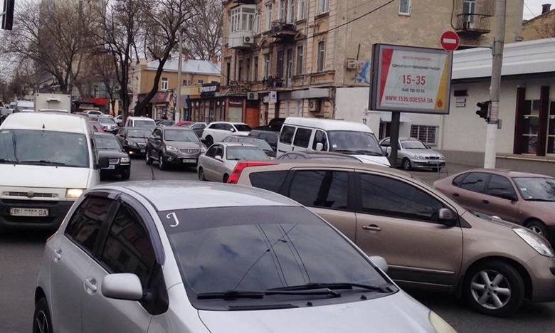 8 февраля: утренние пробки в Одессе