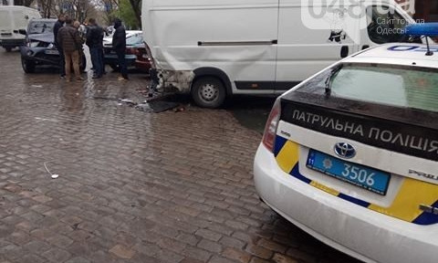 В центре Одессы произошло очередное ДТП