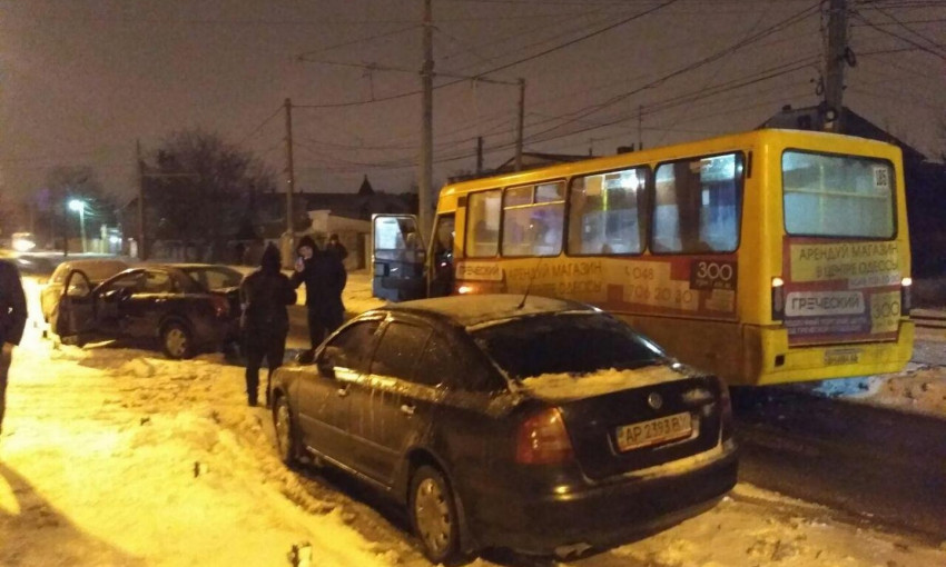Одесское ДТП на Фонтане с участием четырёх автомобилей