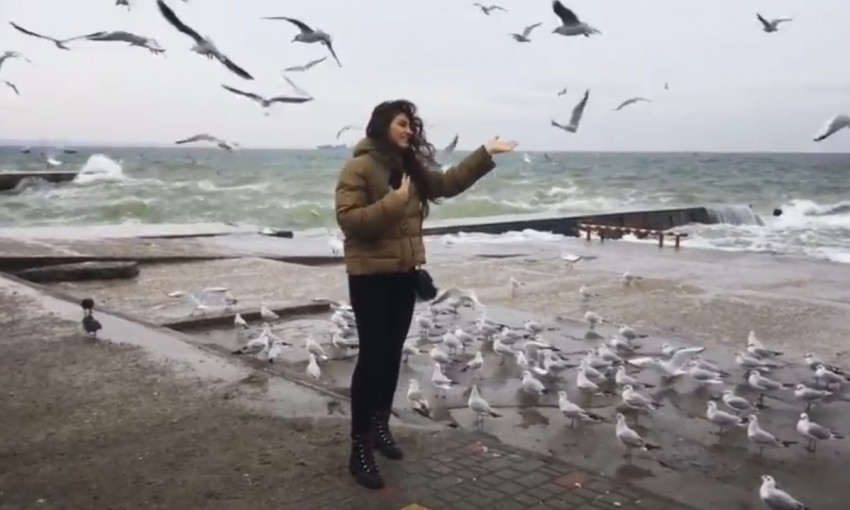 Красота зимнего моря в Одессе