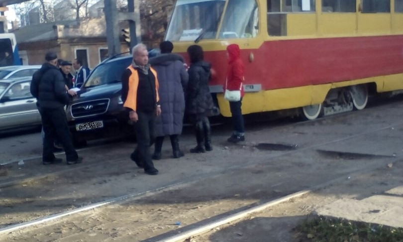 Сегодня в Одессе произошло ДТП с участием трамвая