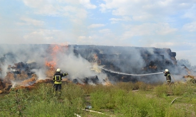 Масштабный пожар под Одессой
