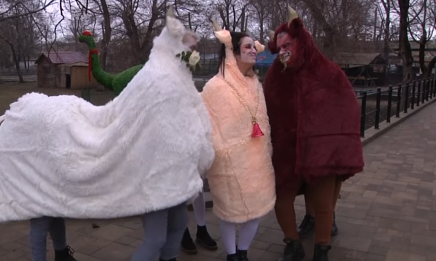 Директор Одесского зоопарка снял клип к Новому году 