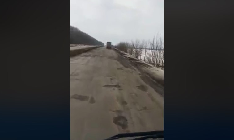 Водители сетуют на состояние трассы Одесса-Киев (ВИДЕО)