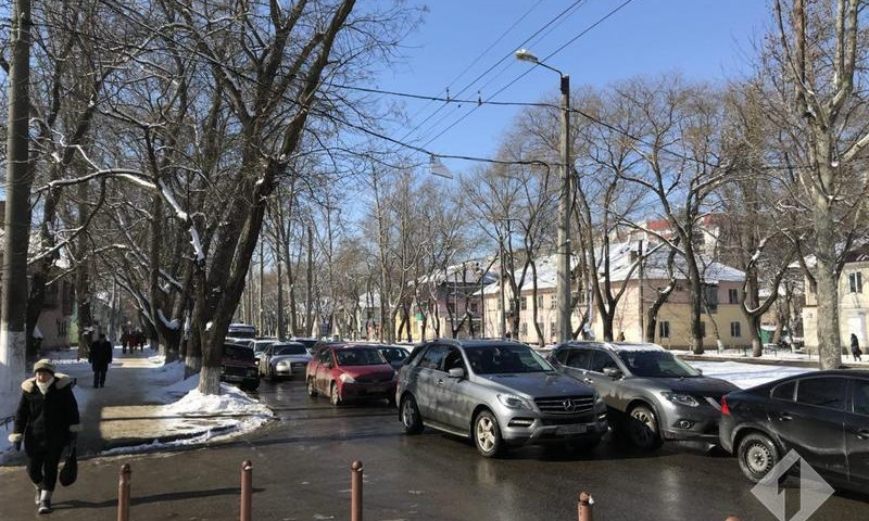 Из-за ДТП в Одессе образовалась огромная пробка