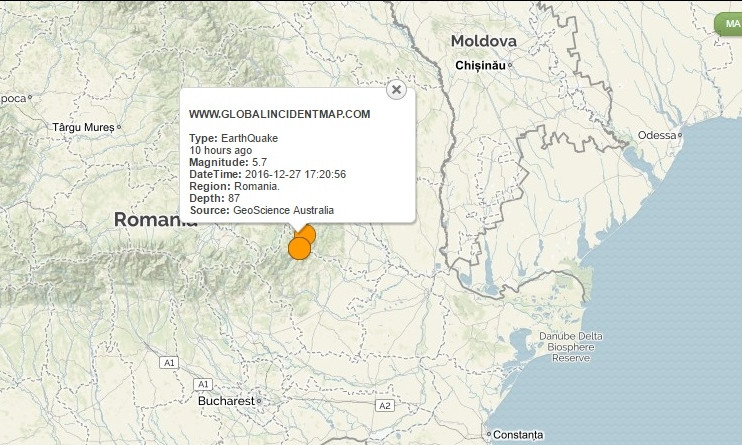 В Одессе ночью было землетрясение