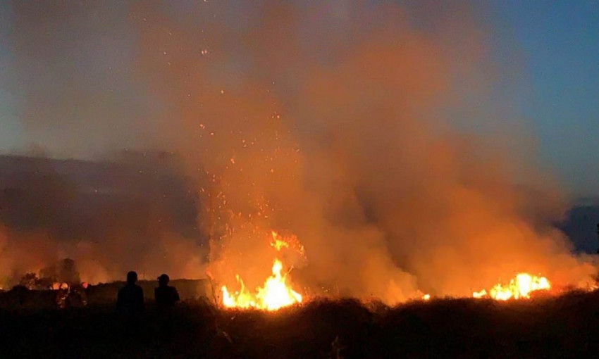 В Измаиле тушили пожар – огонь подбирался к крепости 