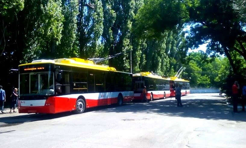 В Одессе запустили новые троллейбусы