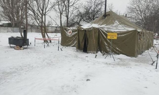В Одессе горела палатка для обогрева бездомных людей 