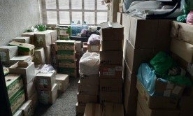 Волонтеры в Одессе разгрузили 18 тонн продуктов для пожилых людей и многодетных семей.