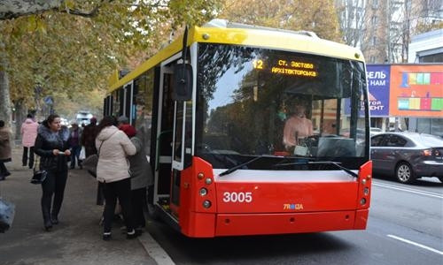 В Одессе на один из маршрутов выпущен новенький троллейбус