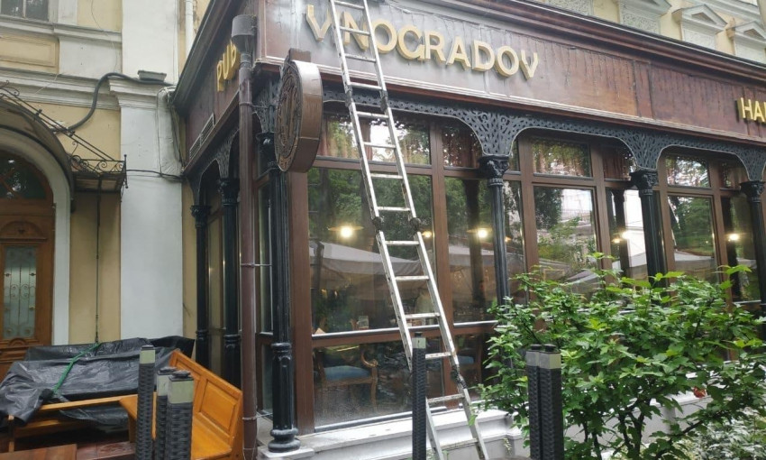 В одесском Городском саду горел популярный ресторан 
