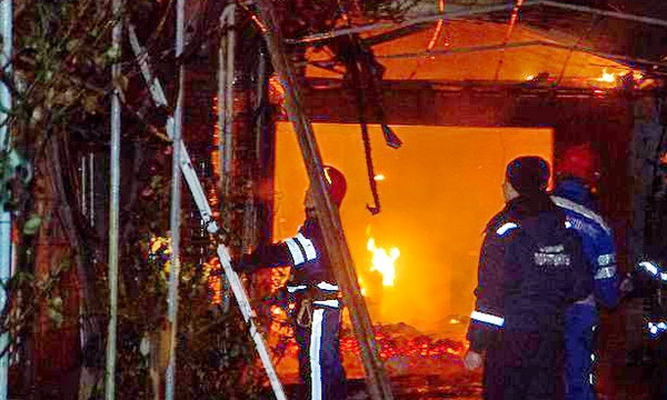 Масштабный пожар в Измаиле, огонь тушили три часа