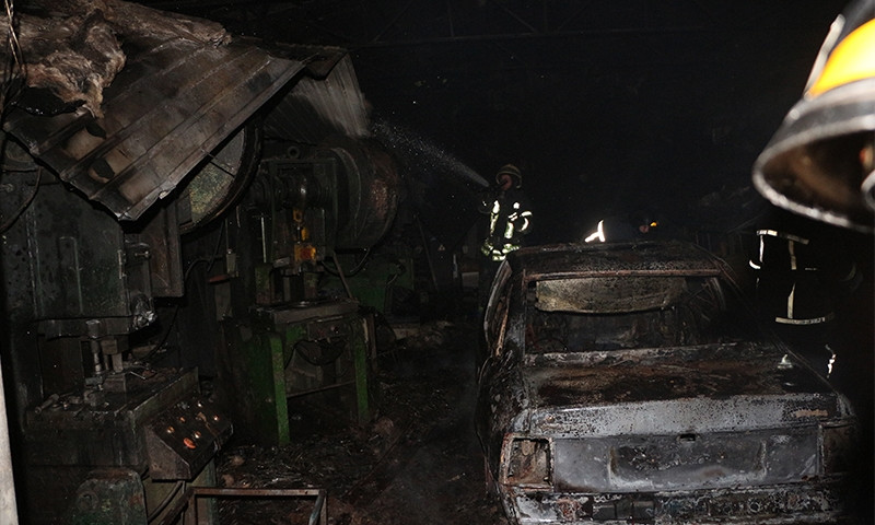 В Одесской области сгорело здание СТО
