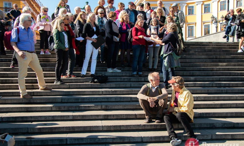 На Потёмкинской лестнице выступили настоящие бременские музыканты (ФОТО, ВИДЕО)