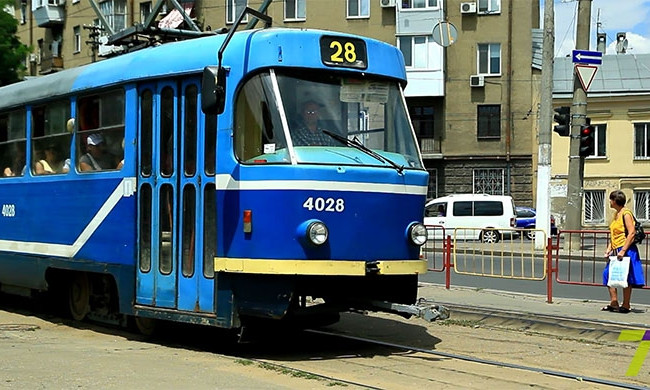 В Одессе временно приостановлено движение трамваев
