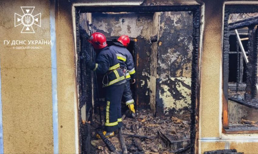 На Одещине в частном доме случился пожар из-за короткого замыкания