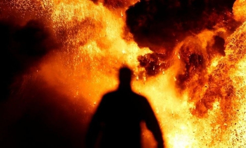 В результате пожара в Усатово пострадала женщина