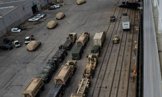В Одесском порту на берег сходят танки НАТО