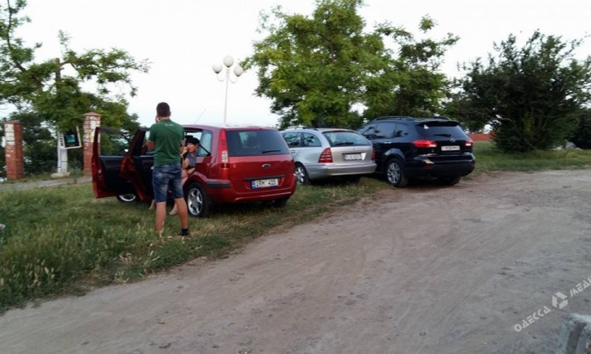 В Одесской области иностранцы паркуются на зеленой зоне