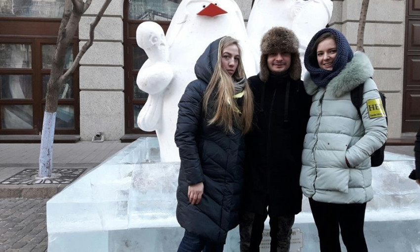 Ледяные скульптуры одесских художников завоевали награду в Харбин