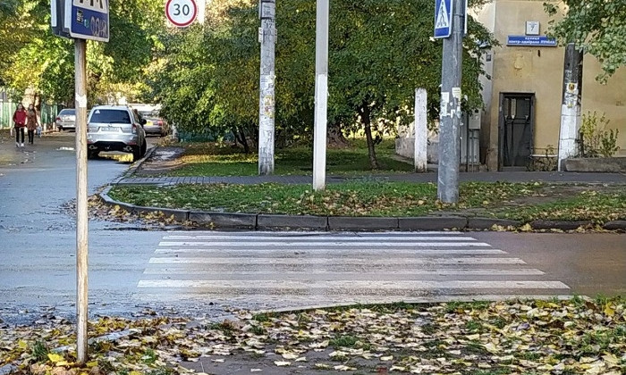 В Одессе заметили "летний" пешеходный переход
