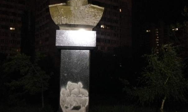 В ночь на 9-е мая в Одессе повредили памятник маршалу Жукову