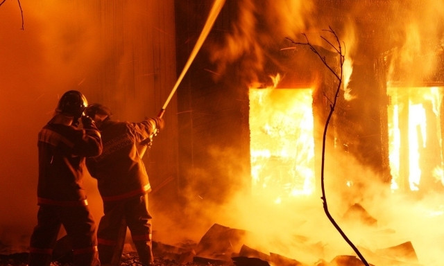 В пожаре в Великодолинском пострадал пенсионер