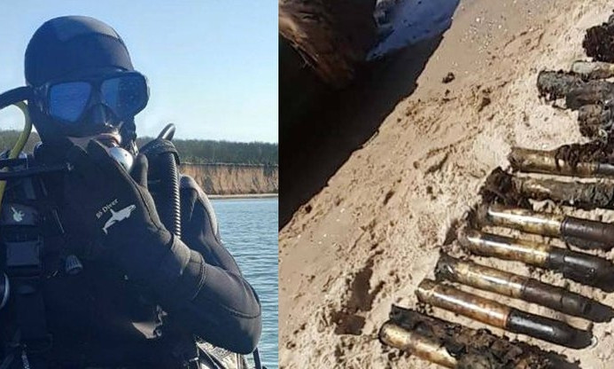 В Одесской области возле курорта нашли затонувший корабль с несколькими тысячами боеприпасов 