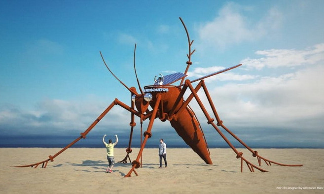 Огромный памятник комару установят на Кинбурнской косе 