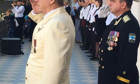 В Одесской морской академии состоялось посвящение в курсанты