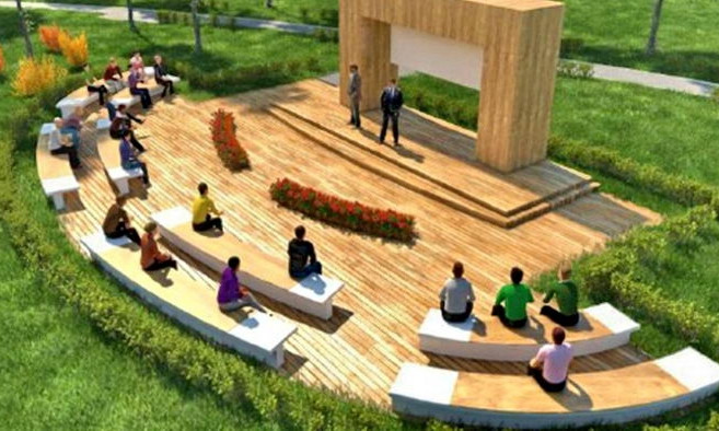 Скоро в парке Шевченко построят открытую сцену, но автор проекта возмущен 